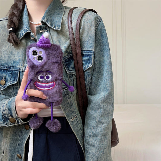 Purple Monster Plush Phone Case