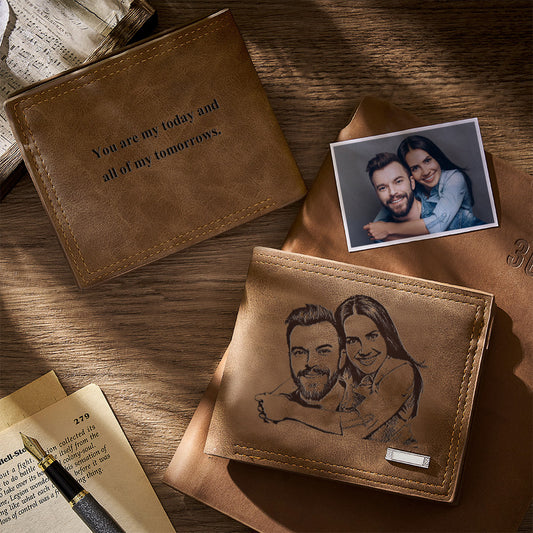 Personalised Photo Engraved Wallet