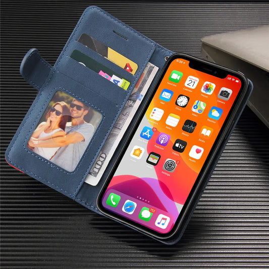 iPhone Case Leather Wallet Flip Cover